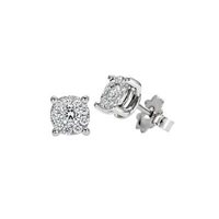 Orecchini Recarlo Donna Nodo D'Amore in Oro bianco Diamante 0.39 Ct E04PX988/040 - E04PX988/040